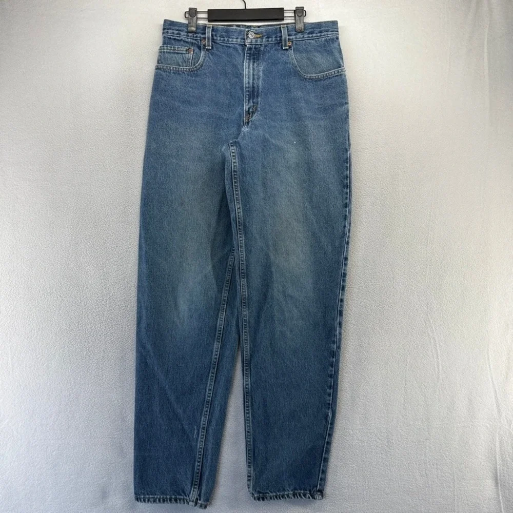 Vintage Levis Jeans Men's 34x36 Fits 33x35 Blue 550 Loose Tapered 90s Denim 90s